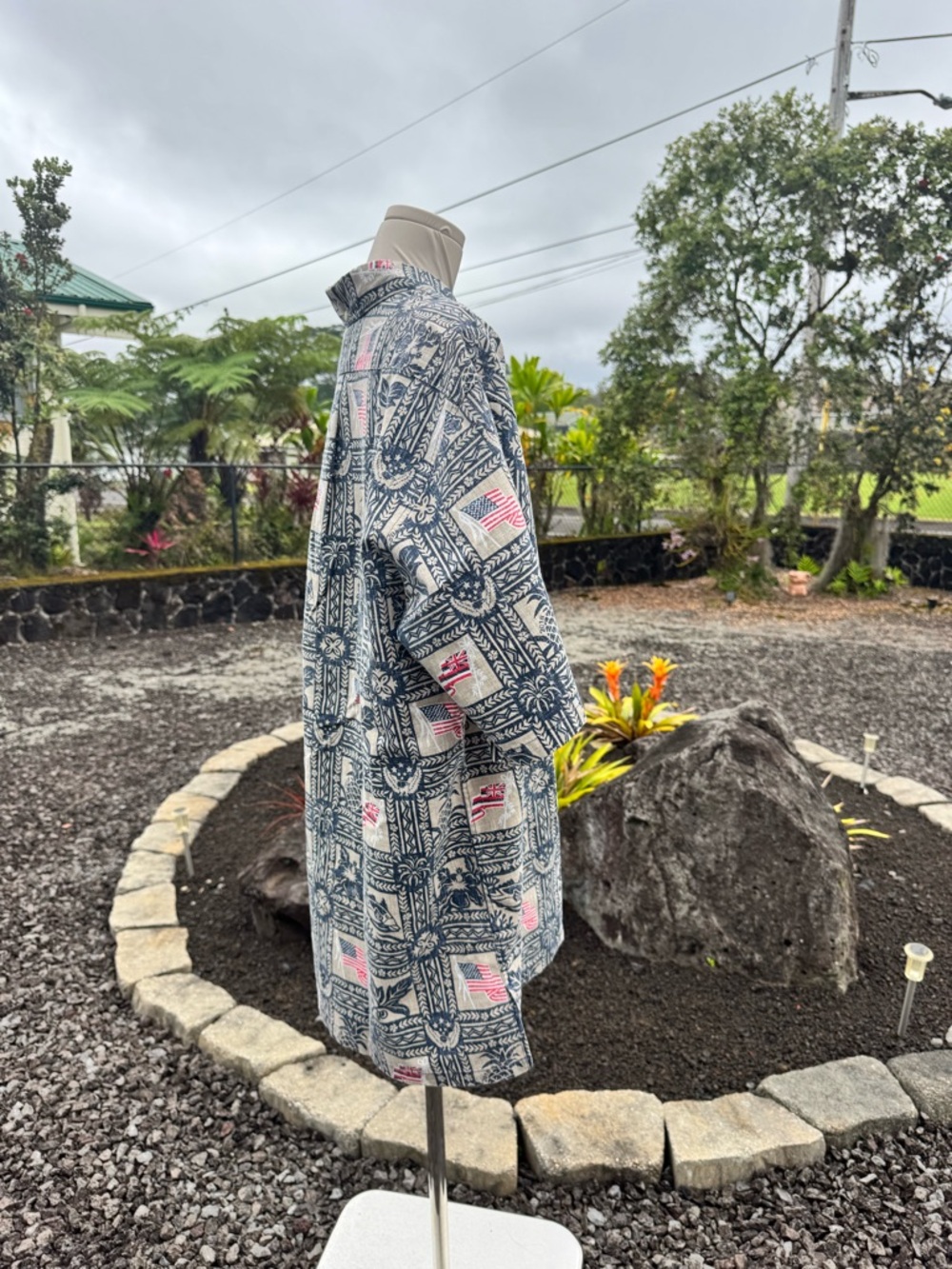 Reyn Spooner Men’s Hawaiian Shirt XL Classic Fit Aloha USA Flag Print - Picture 5 of 6